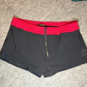 Men’s Roberto Cavalli Swim Trunks – Black & Red – Size Small (9/10)